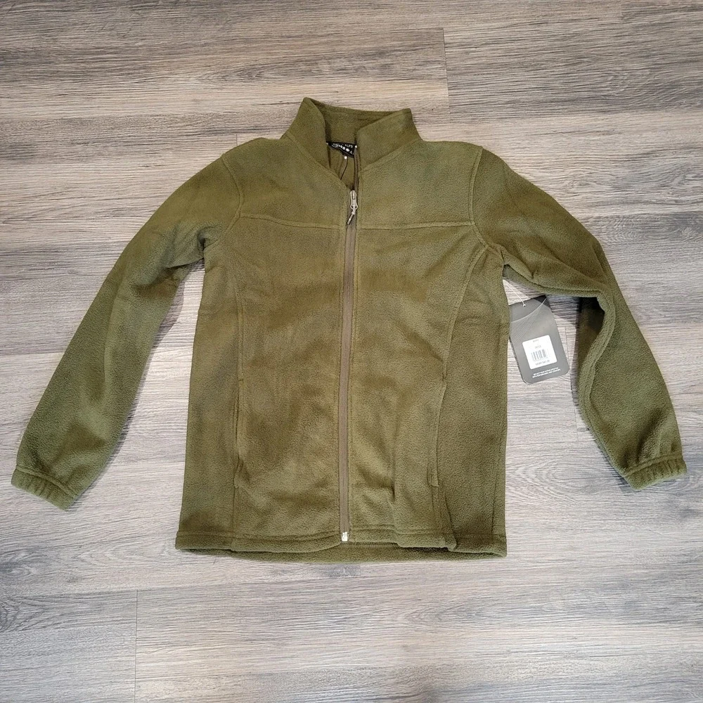 NWT Swiss Alps Boys Fleece Jacket Full Zip‎ Soft Warm Activewear Coat Size 10/12